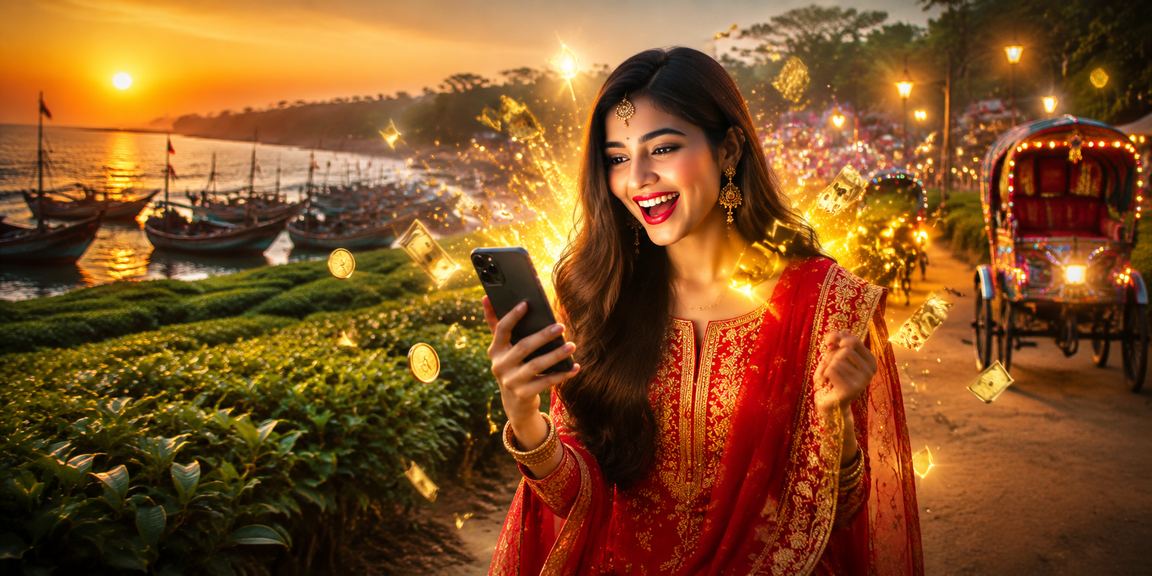 ঢাকায় ঈদ উৎসবে মোবাইলে ক্যাসিনো উপভোগ করছেন একজন ব্যবহারকারী
