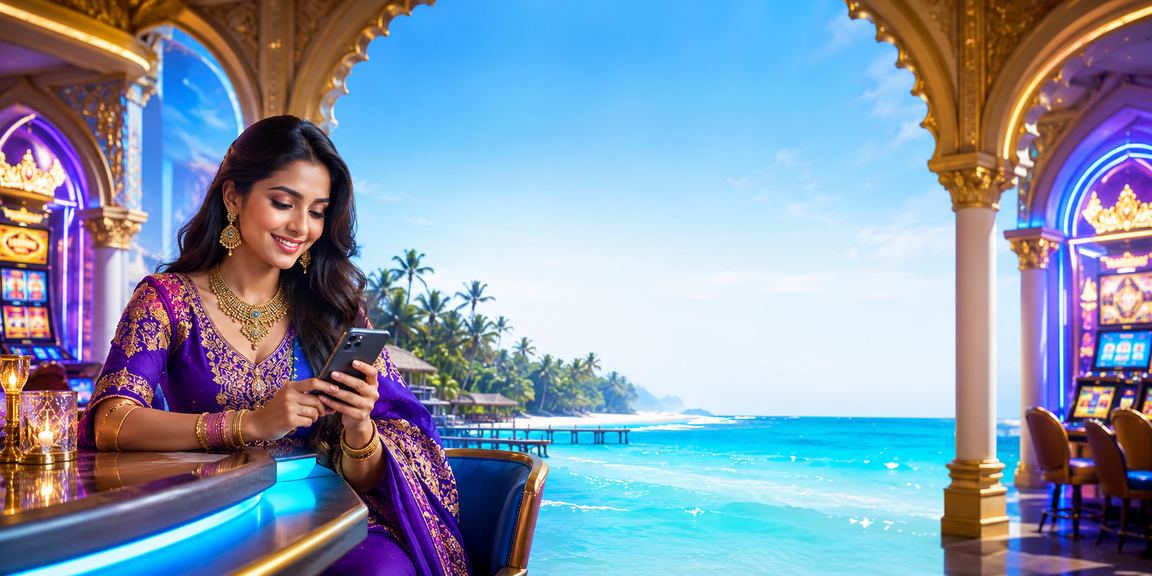 সেন্ট মার্টিনে মোবাইলে ক্যাসিনো গেম উপভোগ করছেন একজন তরুণ