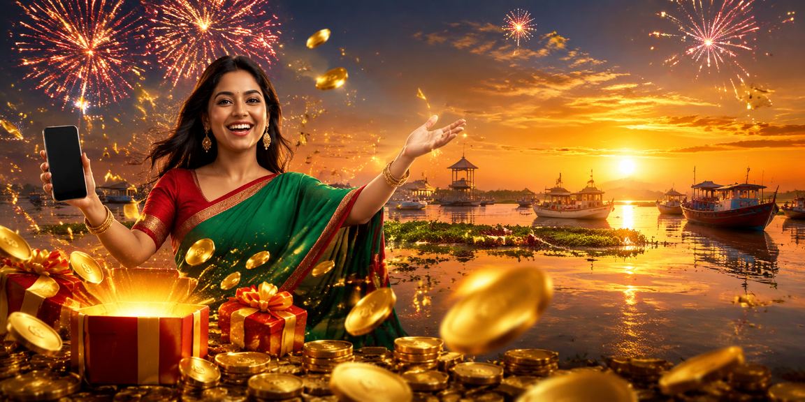 টাঙ্গুয়ার হাওরে মোবাইলে ক্রিকেট বেটিং উপভোগ করছেন একজন ব্যবহারকারী